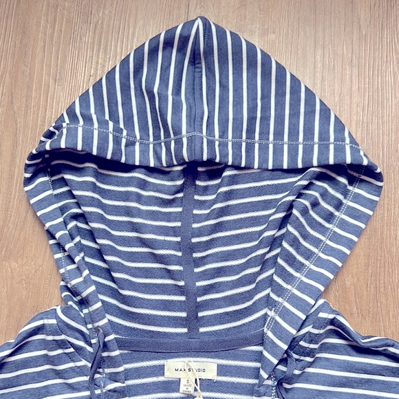 NWT Max Studio Women’s Striped Hooded Short Dress Size Small - Picture 10 of 16